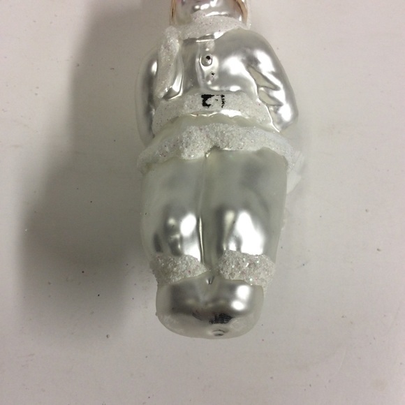 VTG Glass Silver Christmas Ice Skater Ornament - Picture 6 of 11